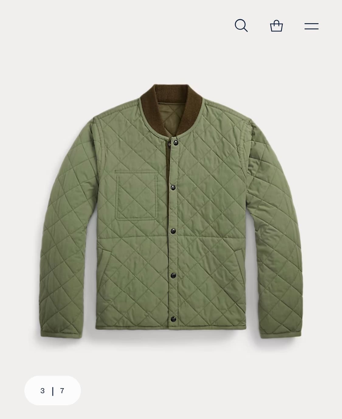 (새상품) RRL 리버시블 퀼트 라이너 자켓 M 상품이미지3