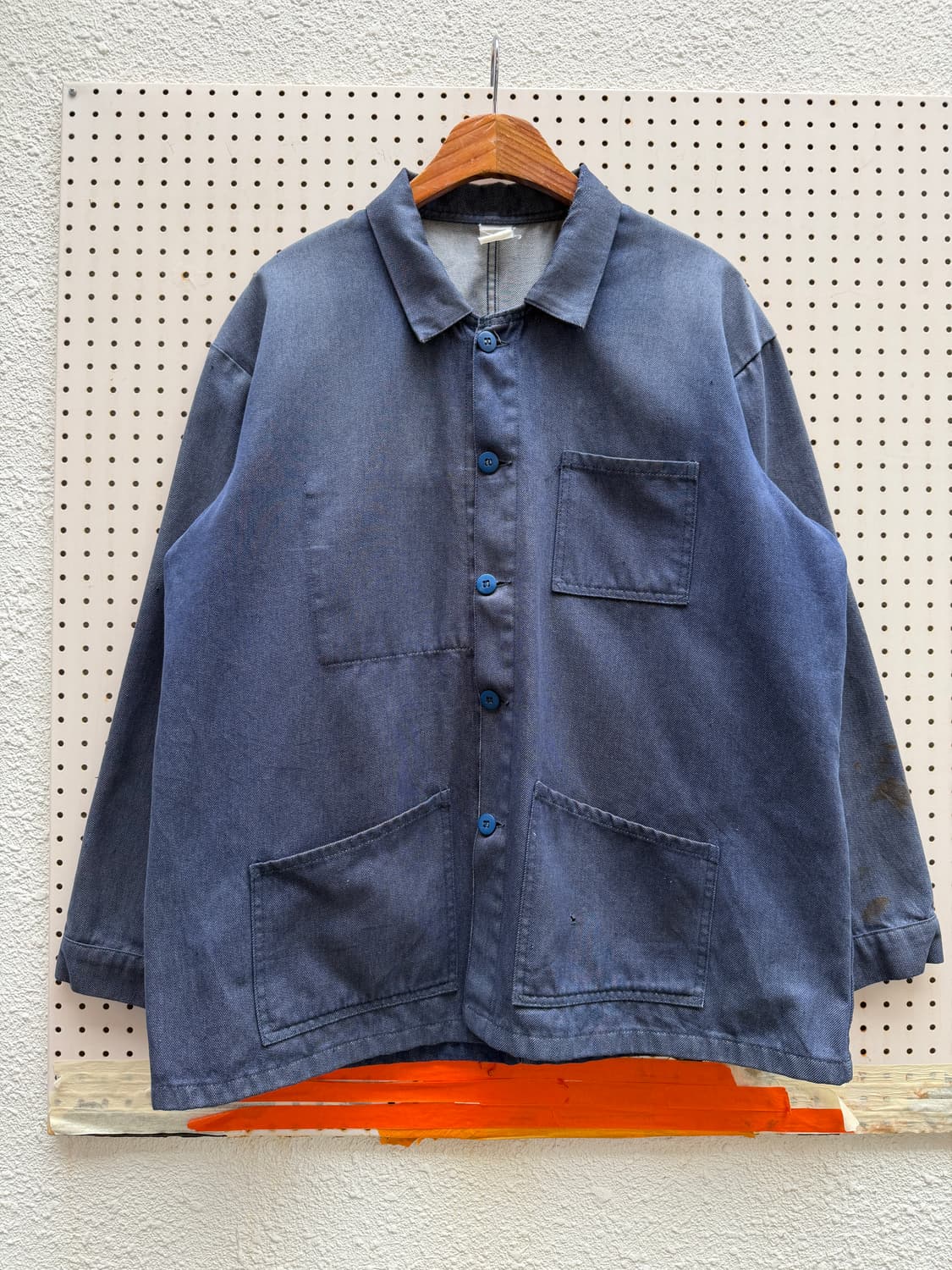 OLD VINTAGE DENIM FRENCH WORK 데님 프렌치워크자켓 상품이미지1