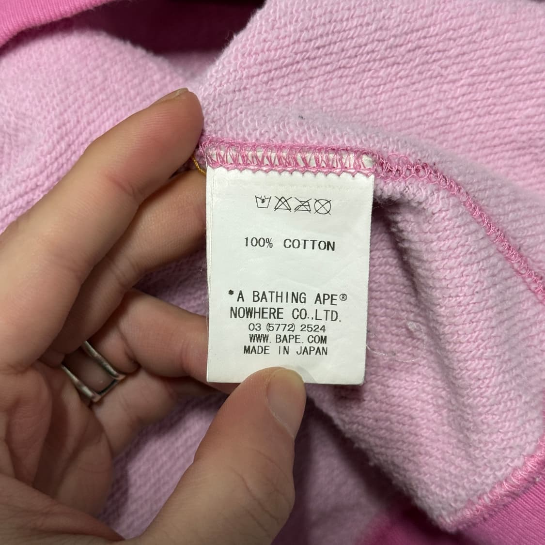 정품 베이프 OG ABC 핑크 카모 집업 후디 상품이미지7