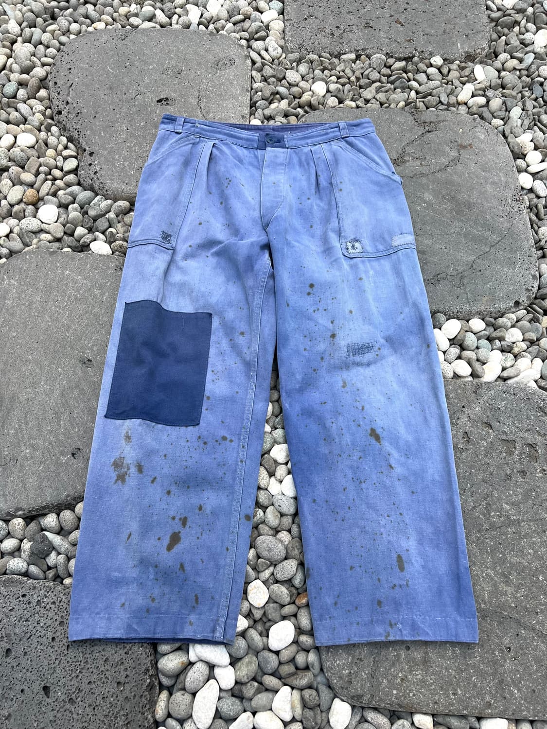 HARD FADED WASHING 패치워크 빈티지프렌치워크팬츠 상품이미지1