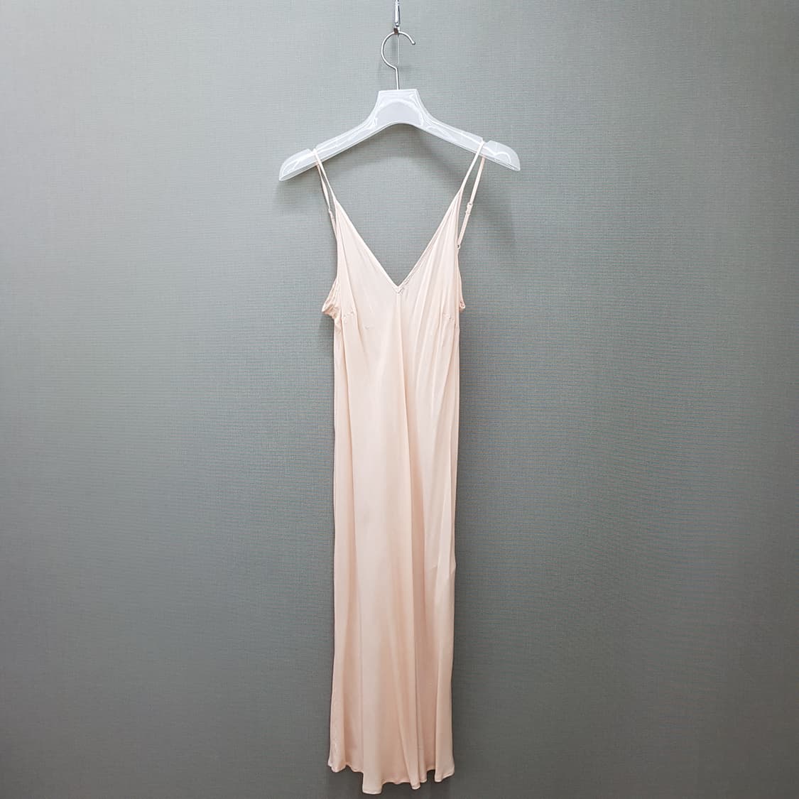 마쥬 뱀피 패턴 V넥 롱 원피스 세트 (슬립  포함) 2사이즈 상품이미지7