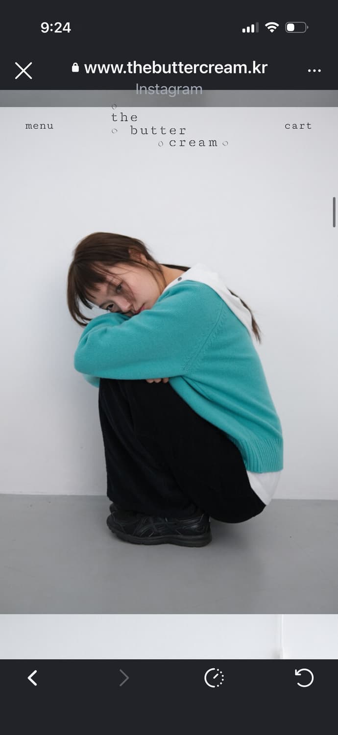 더버터크림 니트 comfort wool blend v neck knit 상품이미지1