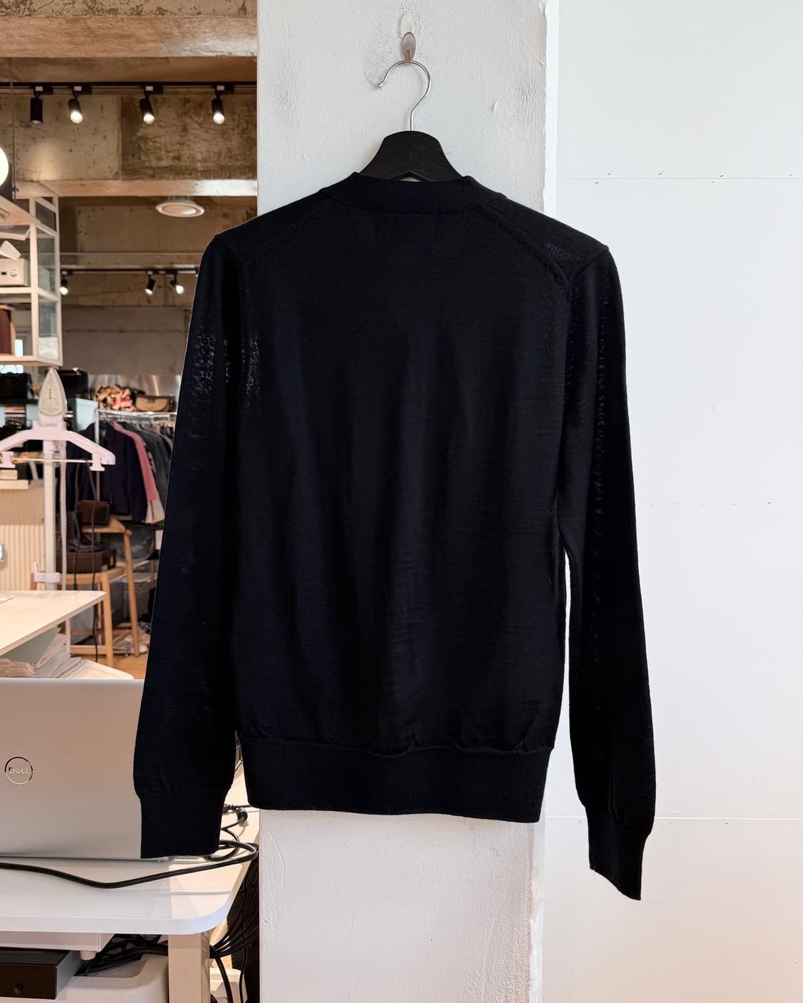 더 비틀즈 x 꼼데가르송 블랙 애플 가디건  상품이미지7