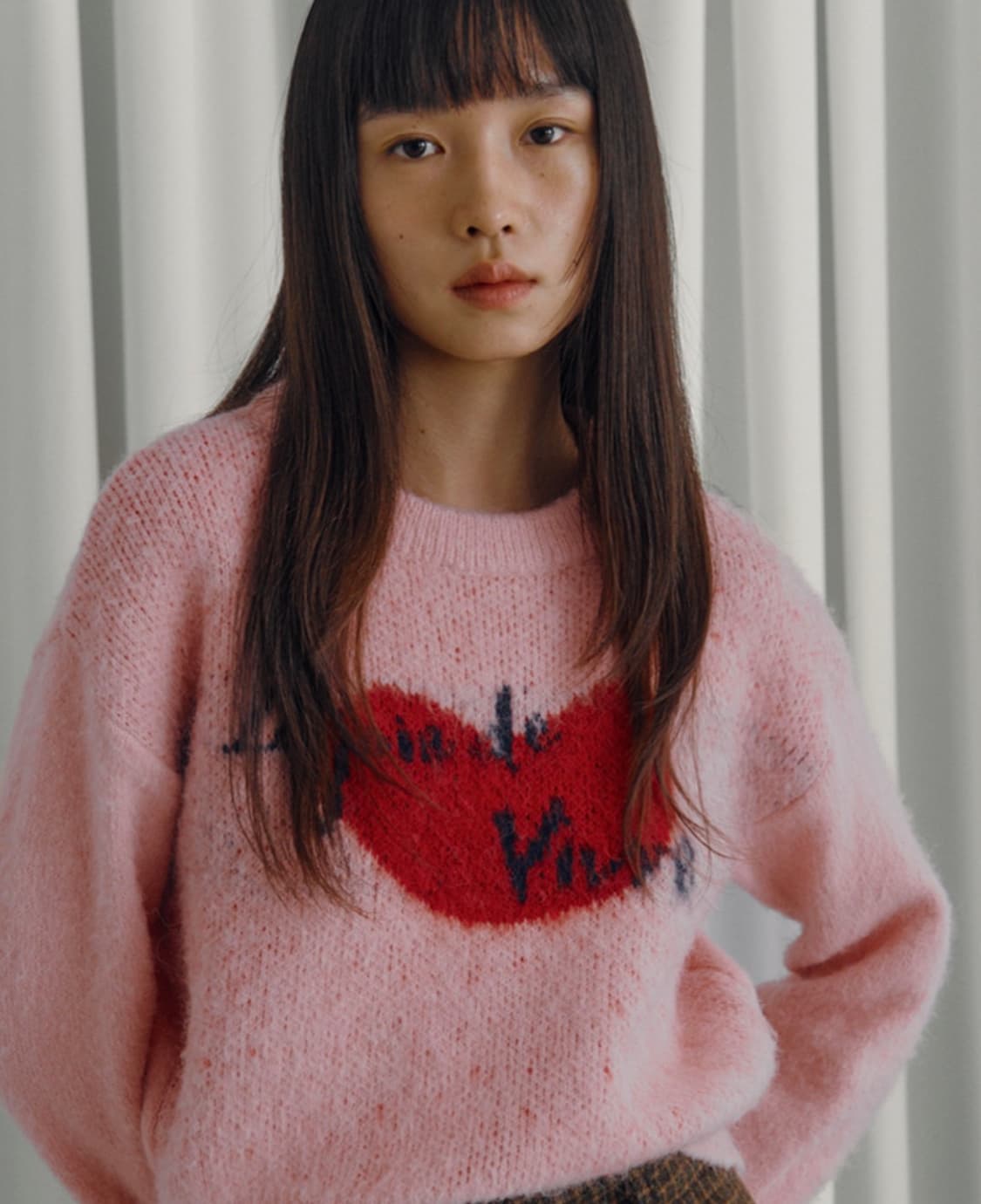 새상품 시엔느 소피 하트 니트 23년 상품이미지1