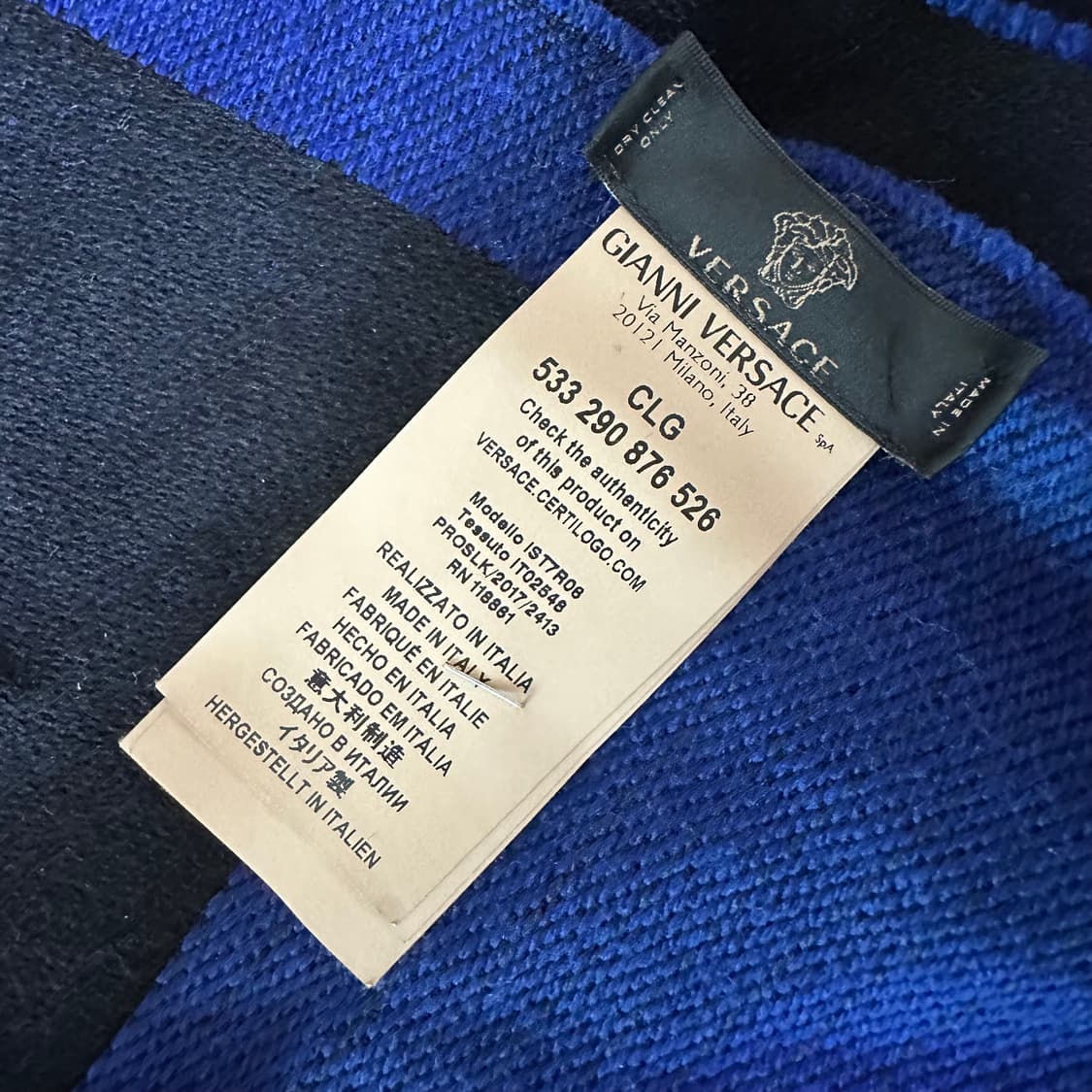 베르사체 울 머플러 상품이미지4