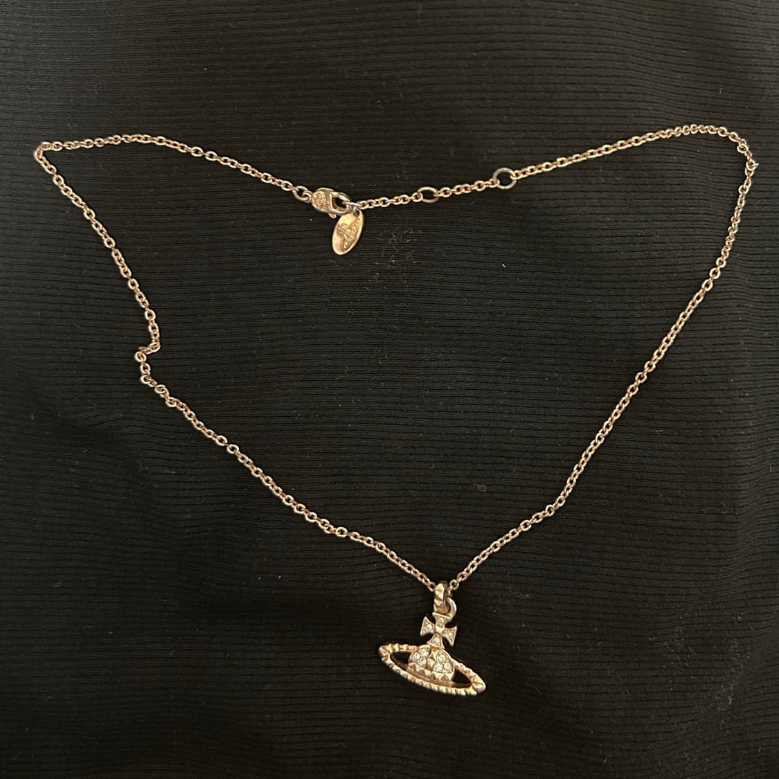 [비비안웨스트우드]Necklace Rose Gold 릴리프 (Used 상품이미지3