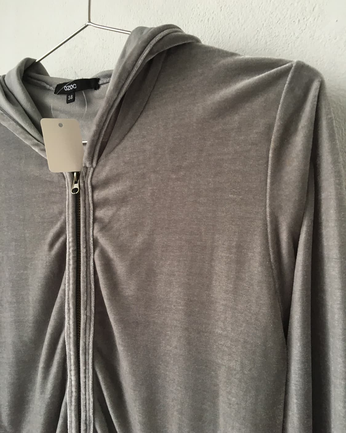 Velvet hood zip up 상품이미지5