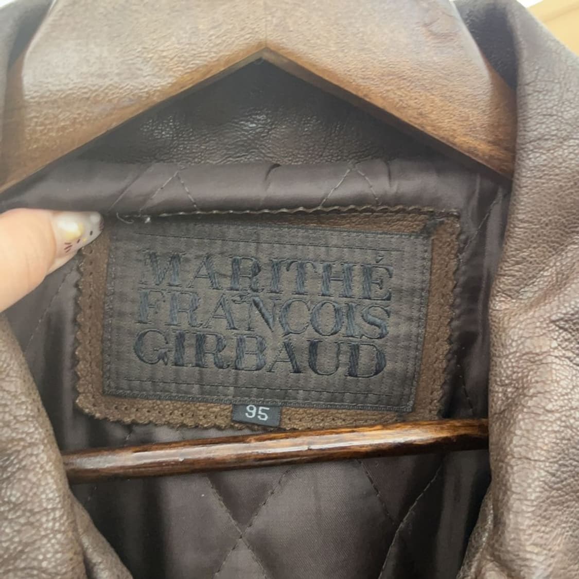 마리떼프랑소와저버 00s 빈티지 염소 가죽 자켓 105 C06279 상품이미지3