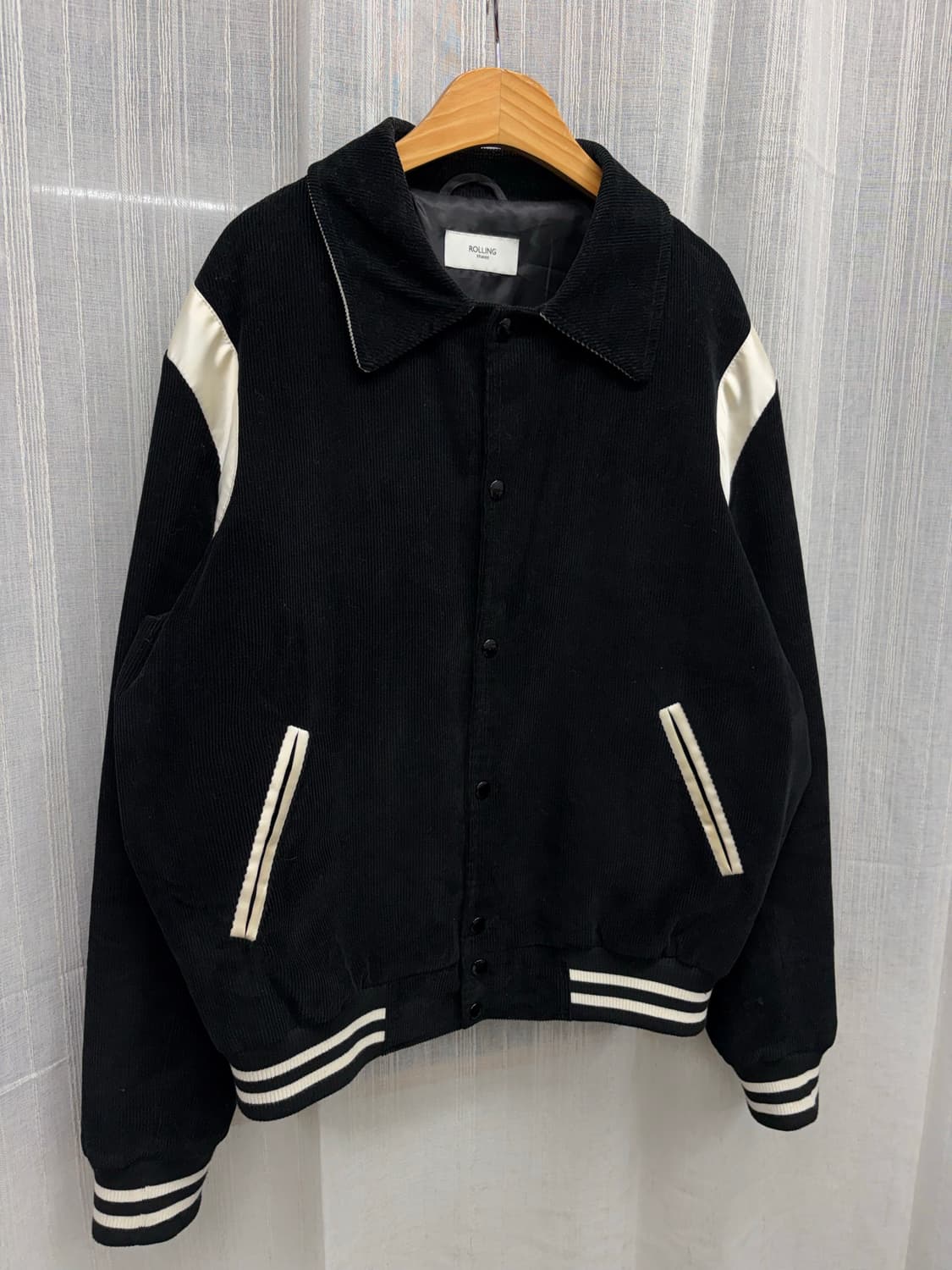 롤링 스튜디오 코듀로이 테니 바시티 자켓 상품이미지2