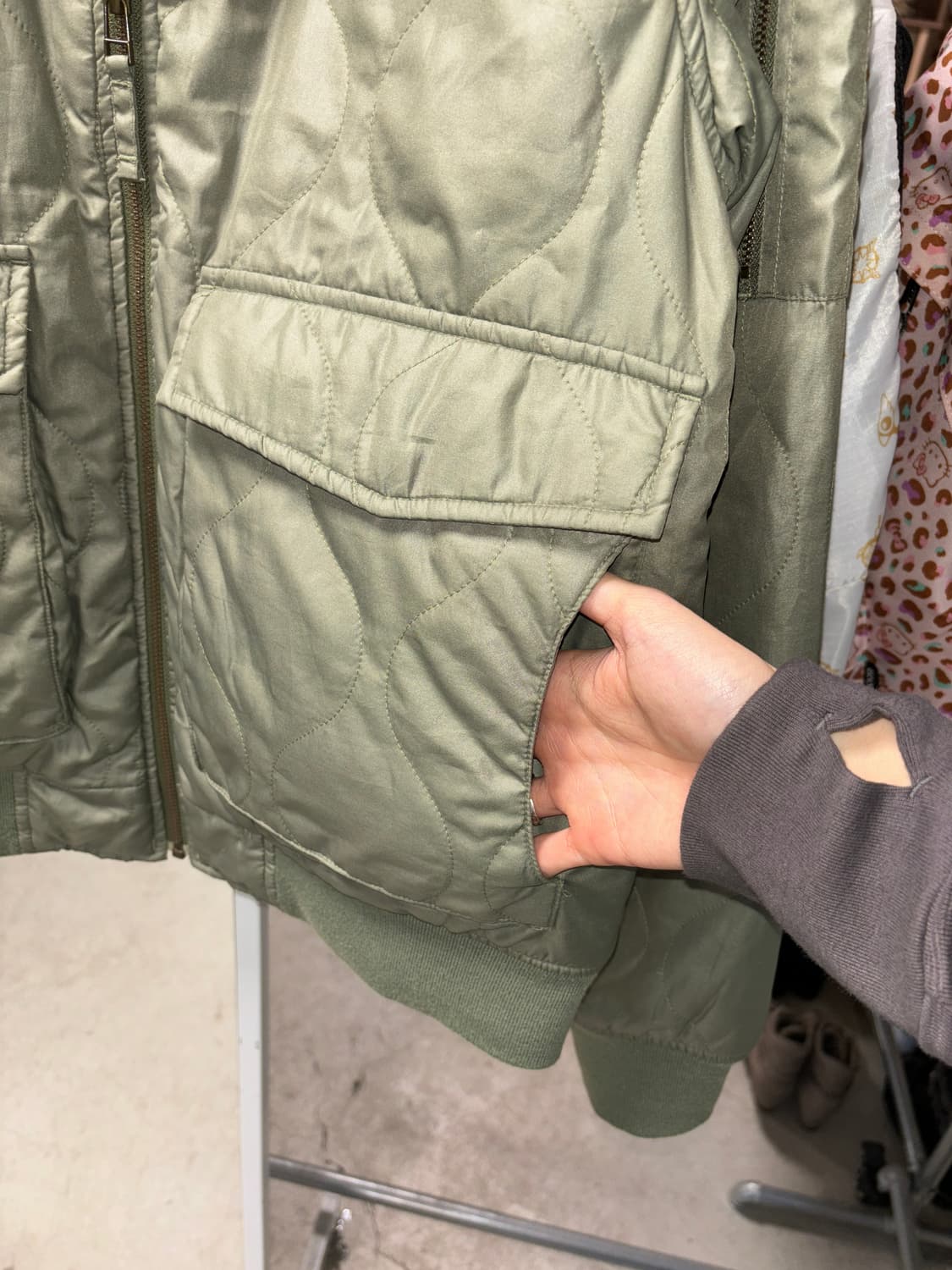 모시모 퀄팅 점퍼 상품이미지4