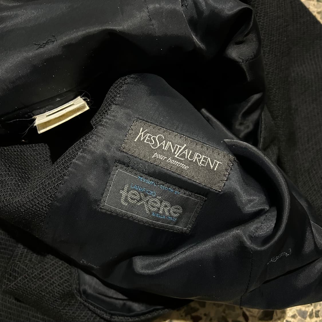 YSL pour homme 버튼 블랙 블레이져 상품이미지5