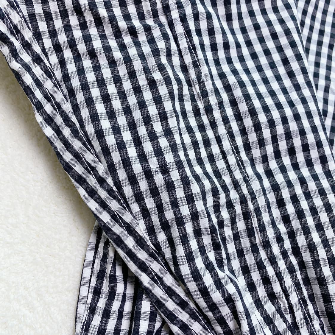 old supreme 슈프림 깅엄체크 블루종 자켓 (M) 상품이미지7