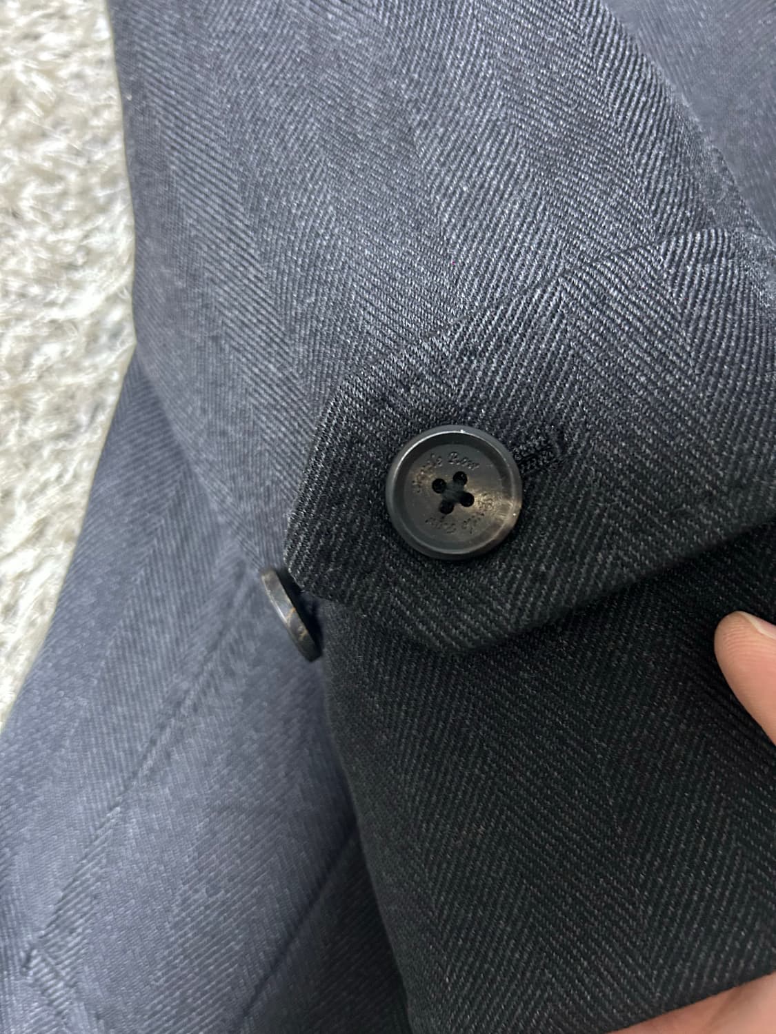 이태리제 콜롬보원단 새빌로우 자켓 사이즈 105 상품이미지4