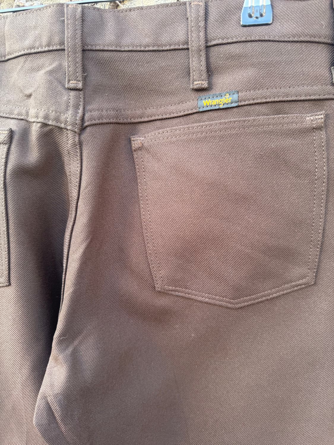 90s 랭글러 빈티지 메카닉 부츠컷 팬츠 브라운 상품이미지5