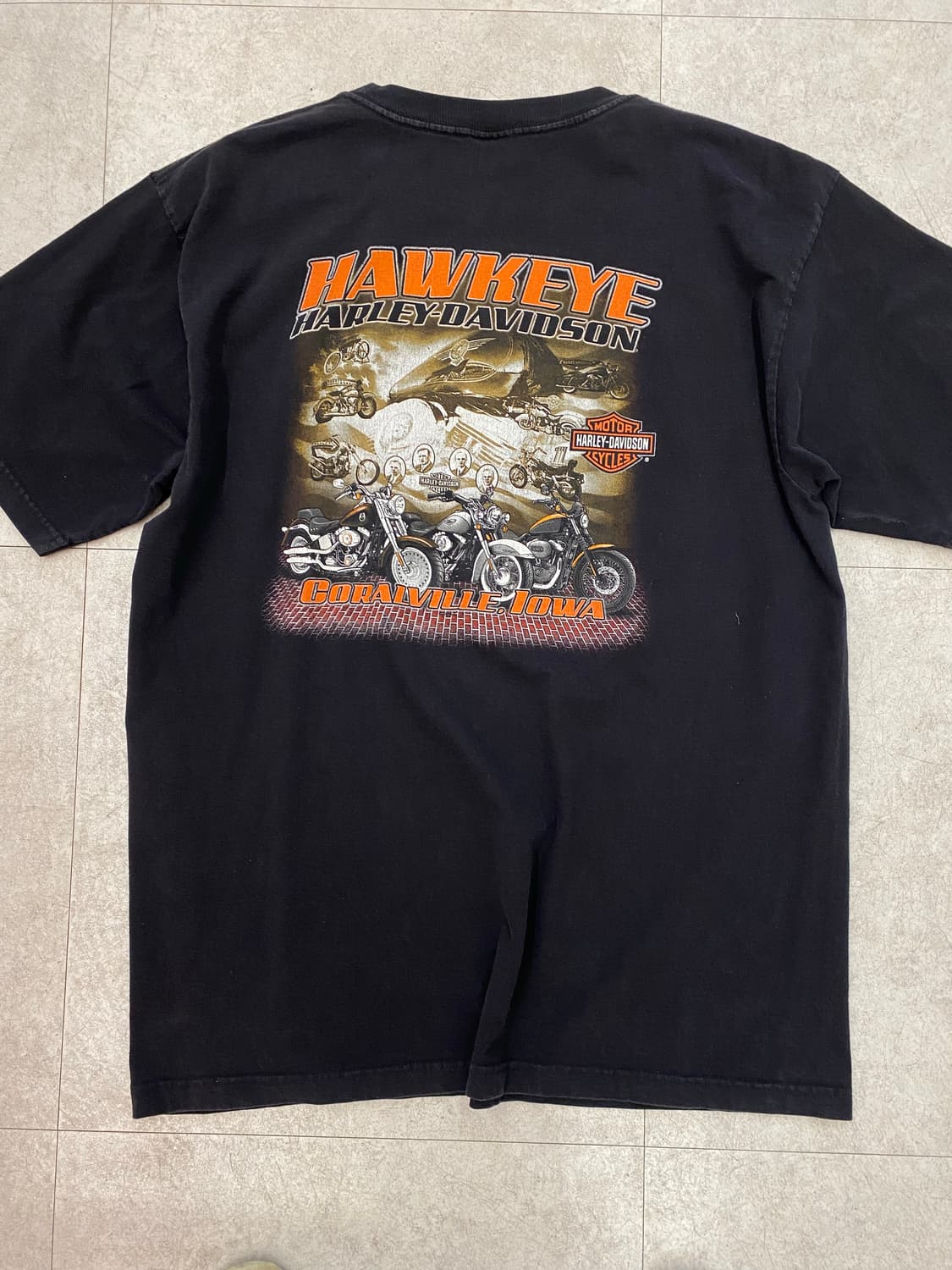 빈티지  Harley Davidson 스웻 반팔 상품이미지4