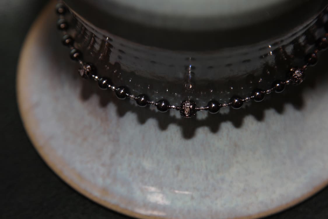 CASIOPEIA Whitehole 스페이스그레이 볼체인 네크리스 상품이미지6