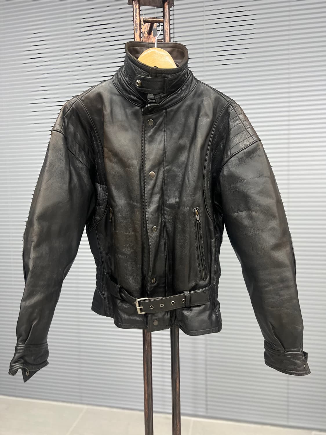 Hein Gericke 빈티지 모터사이클 가죽 재킷 상품이미지3
