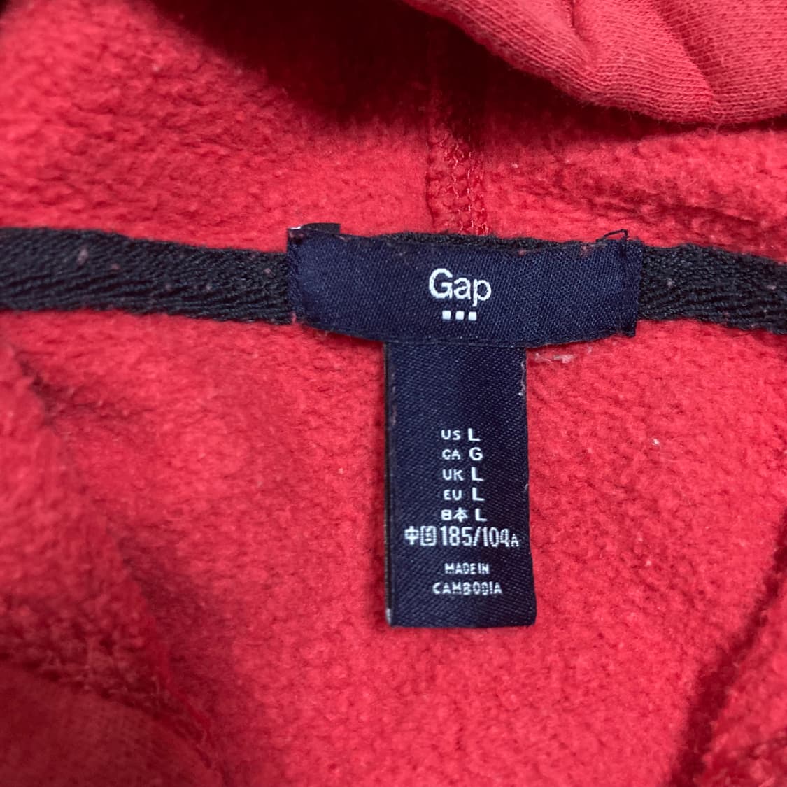 GAP 스펠아웃 빅로고 후드 집업 상품이미지3