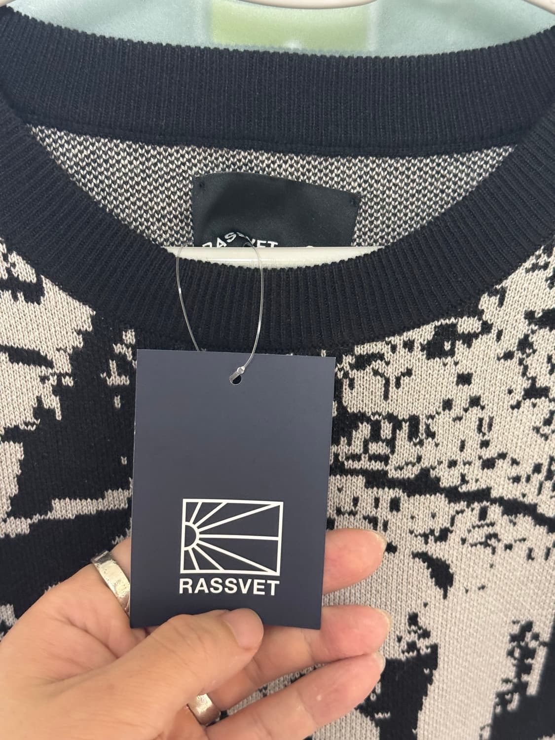 [L] 라스벳 인타르시아 스웨터 니트 상품이미지4