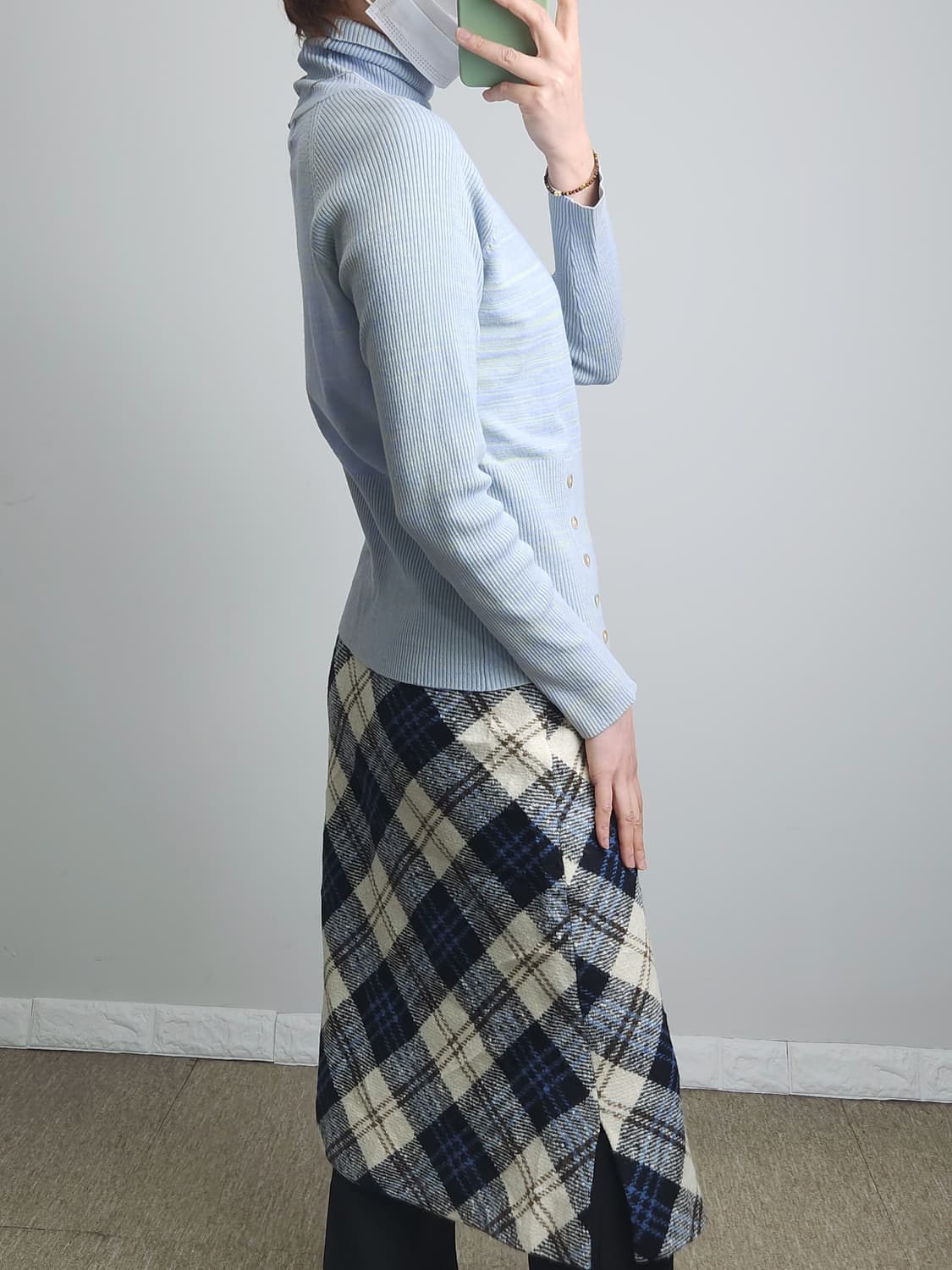 패턴 골지 니트 상품이미지3