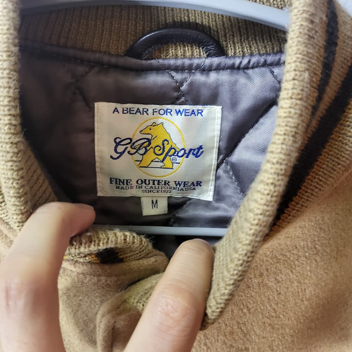 골든베어 레더 바시티 (M) made in USA 상품이미지4