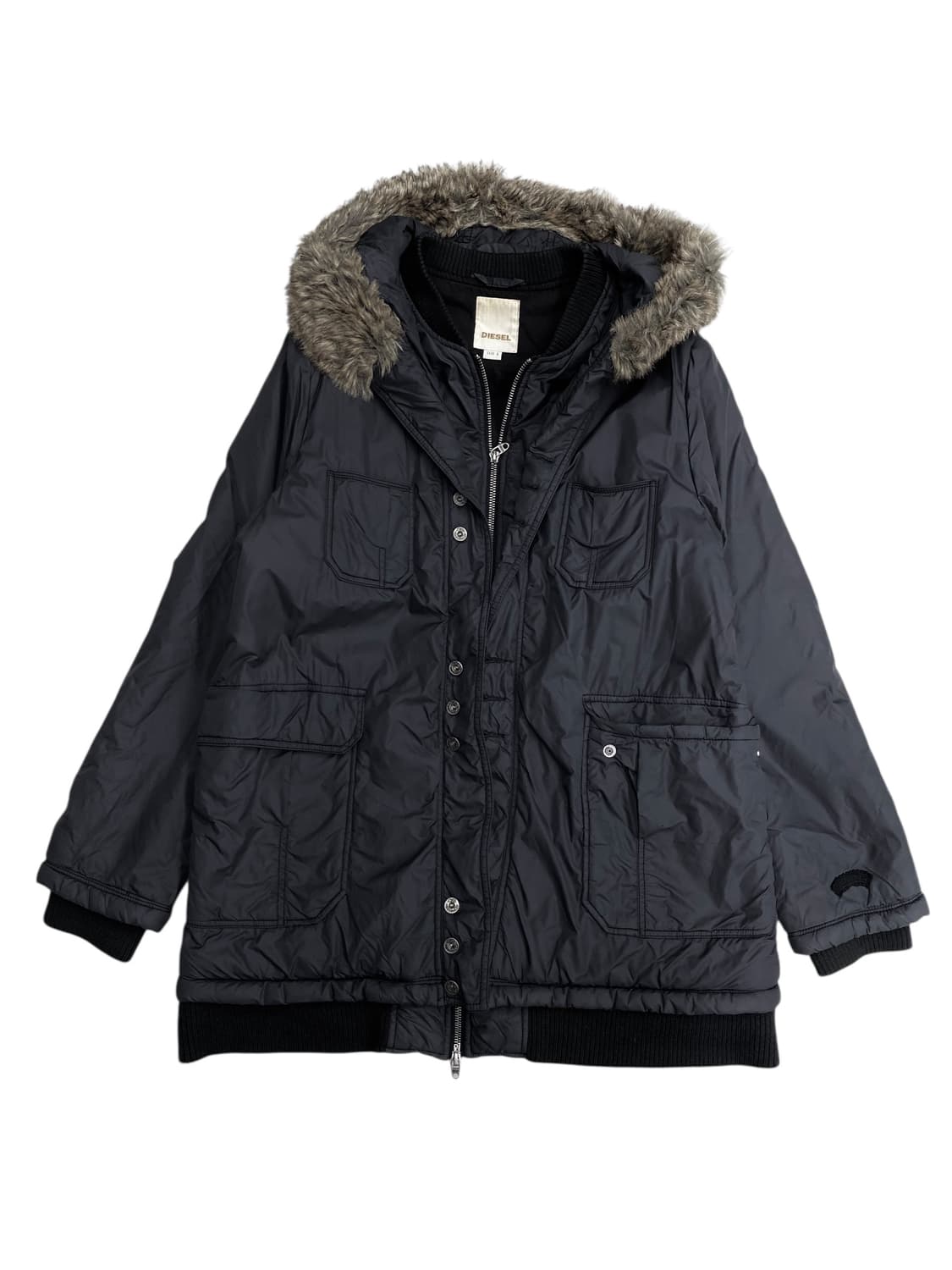 diesel hooded fur jacket 상품이미지2