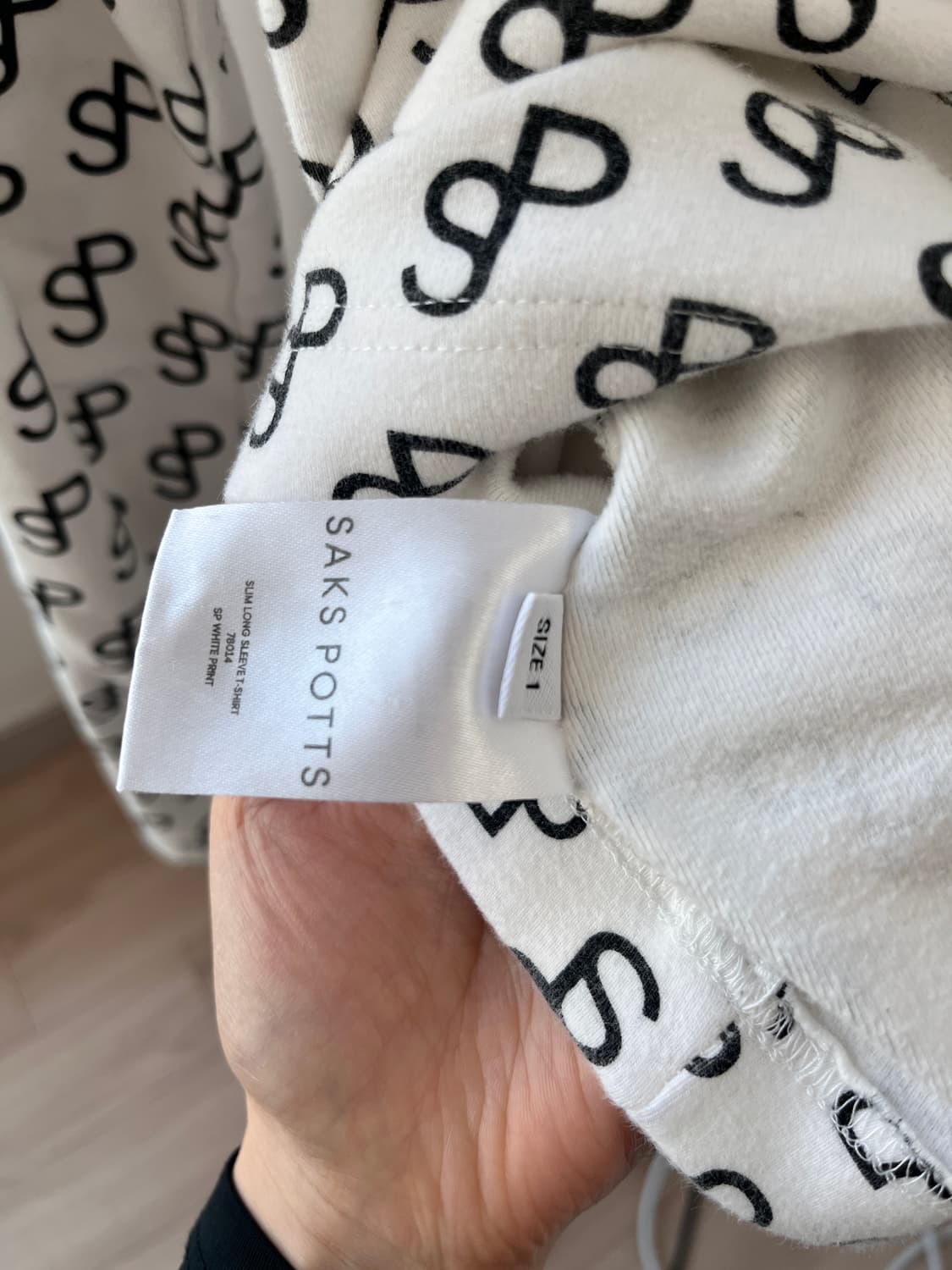 sakspotts 삭스파츠 기모 로고 롱슬리브 상품이미지5