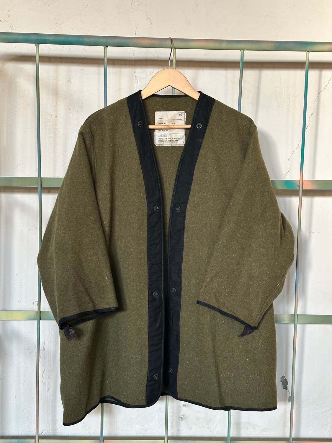 80년대 미군 COAT, FIREMEN'S 덕코트 & 울 라이너 세트 상품이미지8