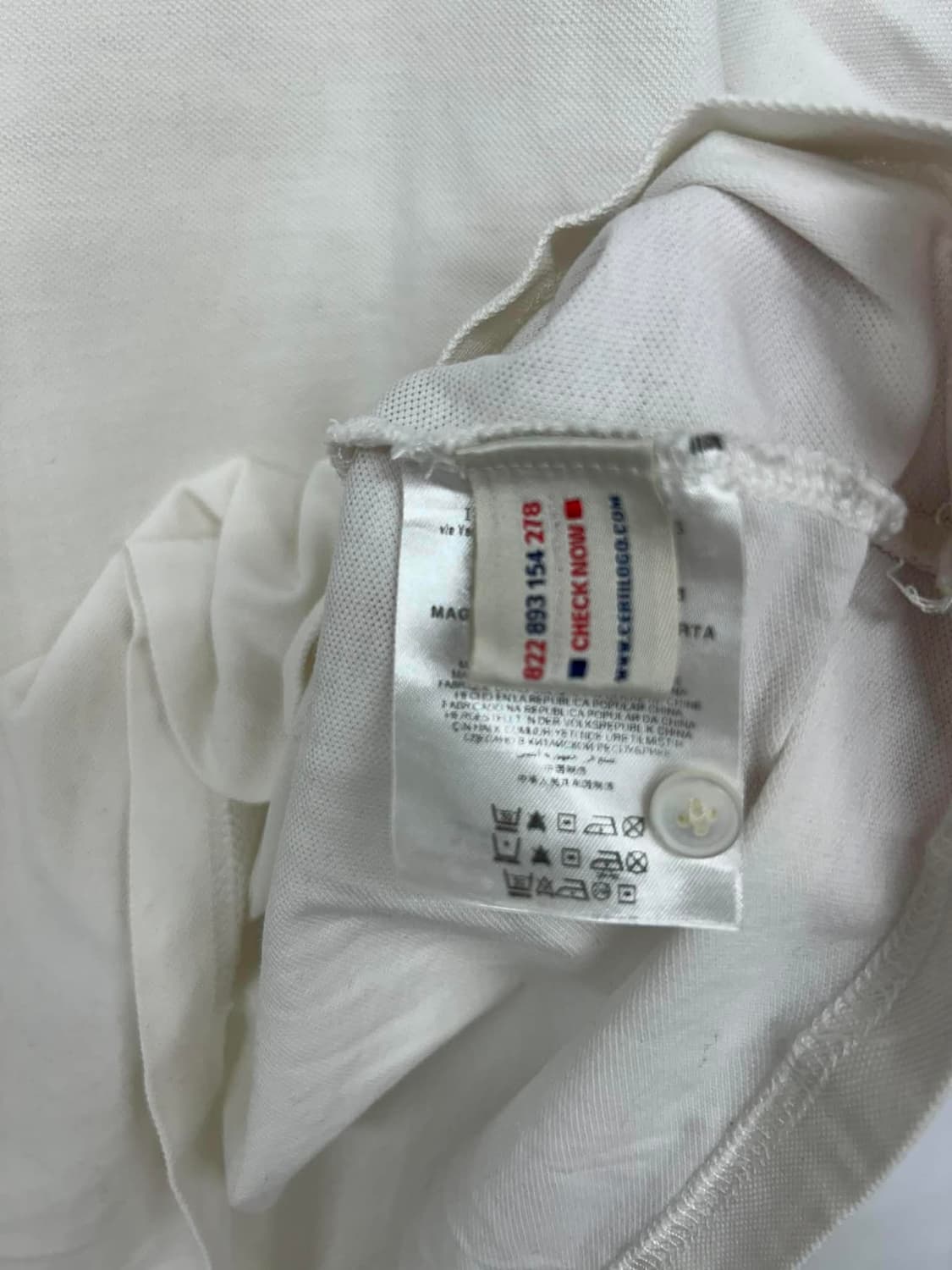 [L] 몽클레어 로고 패치 화이트 pk 반팔 카라티 폴로 셔츠 상품이미지5