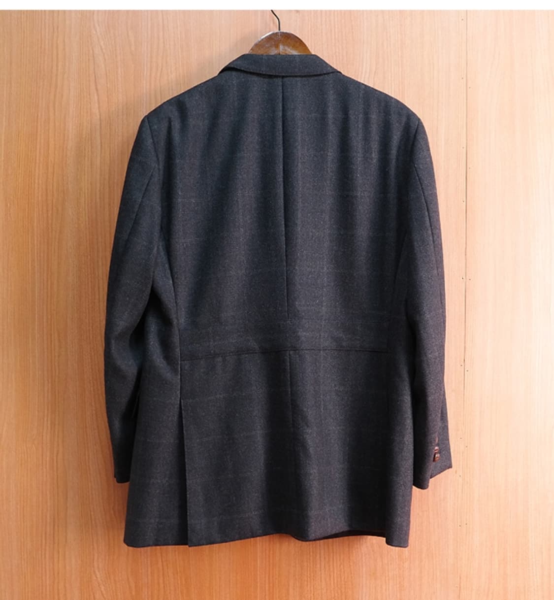 일본판 닥스 DAKS 울 캐시미어 체크 블레이저 자켓 상품이미지7