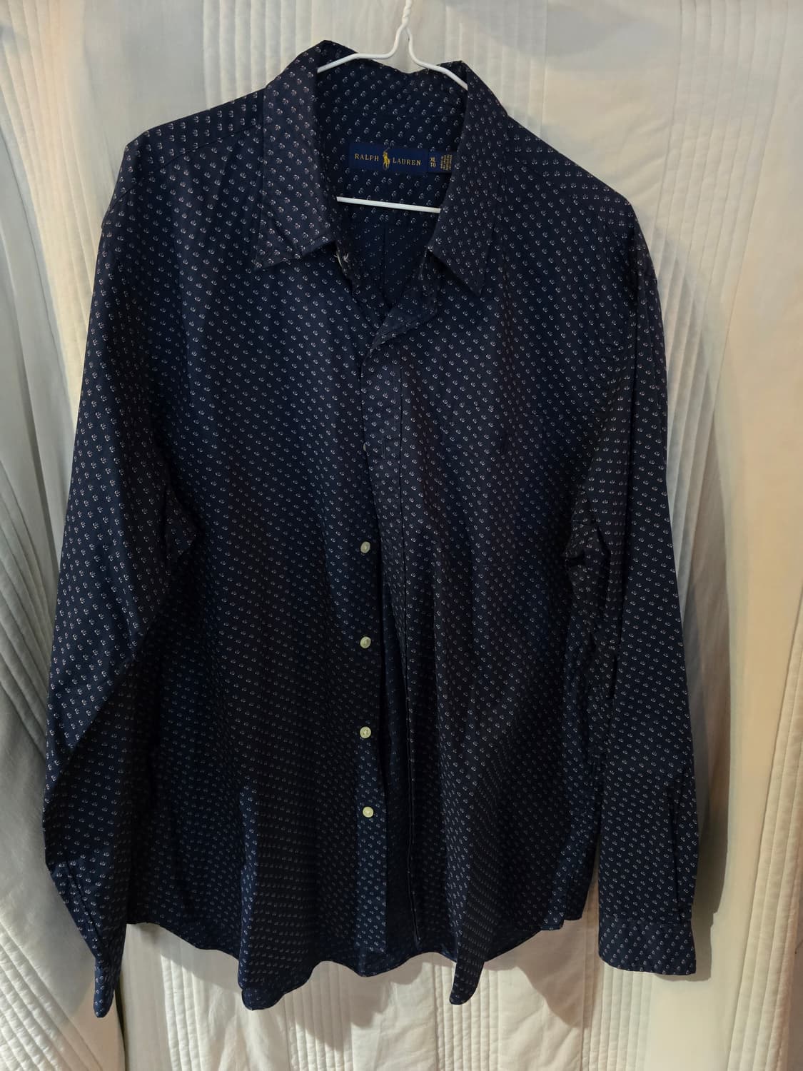 폴로 랄프로렌 네이비 패턴 셔츠남방 상품이미지2
