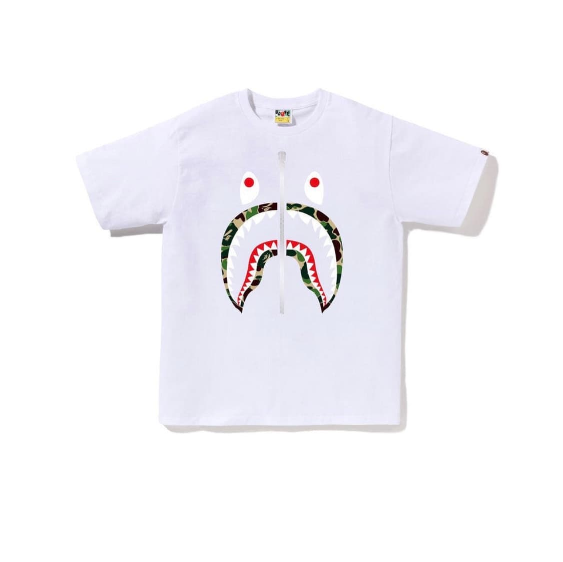 베이프 키모샤크티셔츠 화이트(배송비 포함) 상품이미지1