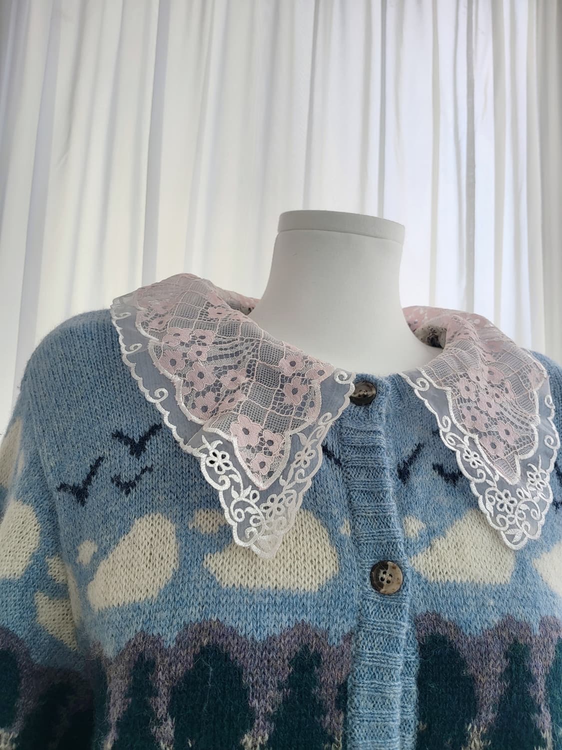 오비스 풍경을 담은 빈티지 니트 가디건 오르비스 상품이미지2