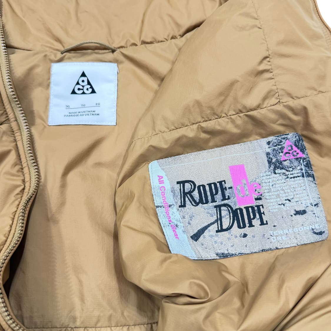 나이키 ACG 프리마로프트 베스트 패딩조끼 브라운 XL 상품이미지3