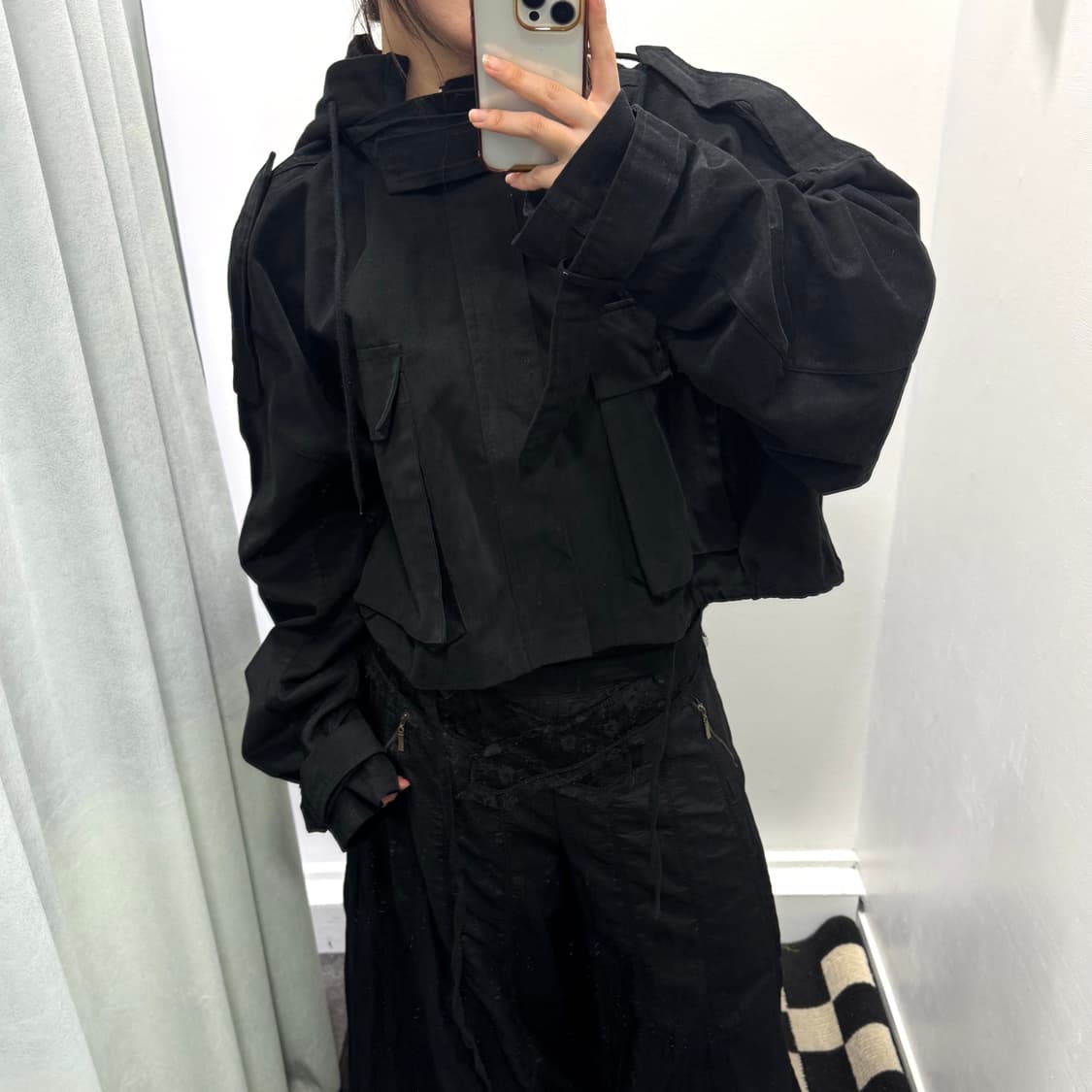 Top notch 블랙 숏 자켓 상품이미지1