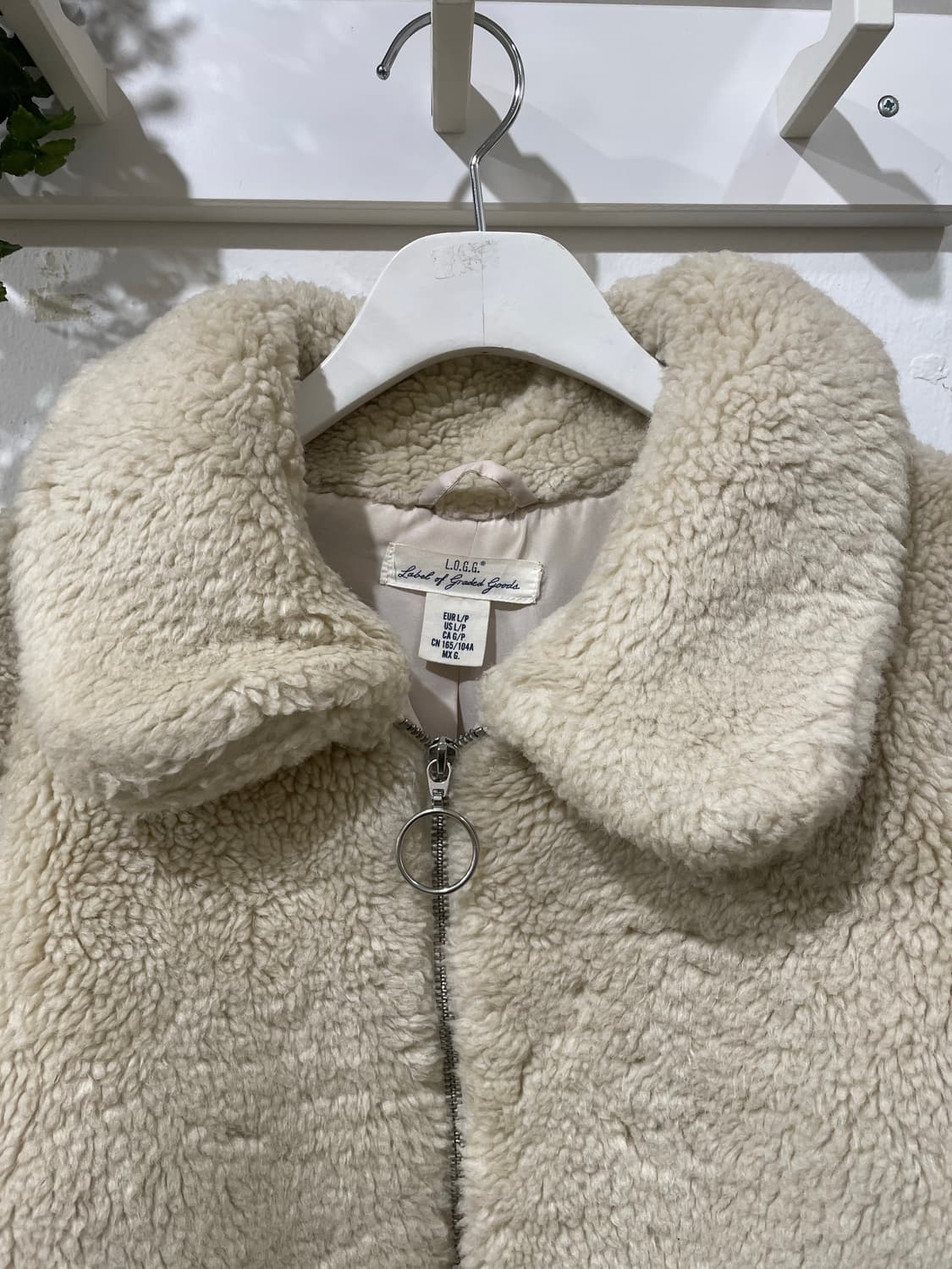 오버핏 뽀글이 퍼 카라 자켓 점퍼 상품이미지7