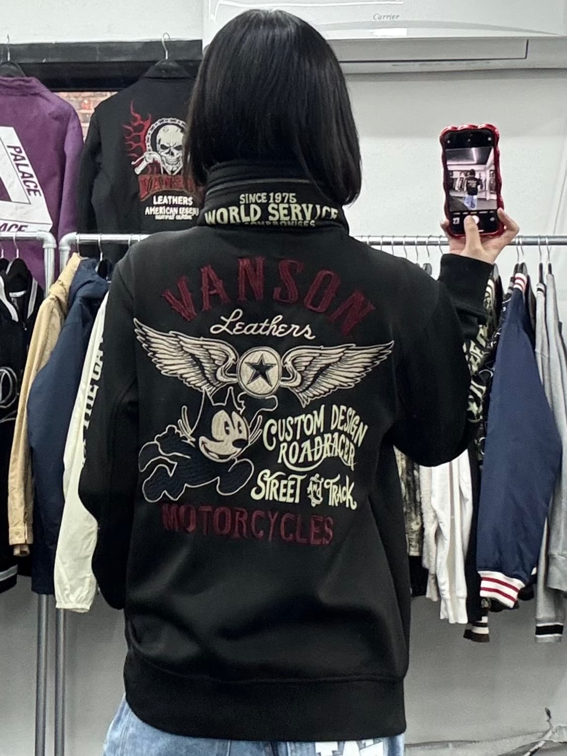 밴슨 레더 펠릭스 하이넥 집업 상품이미지5