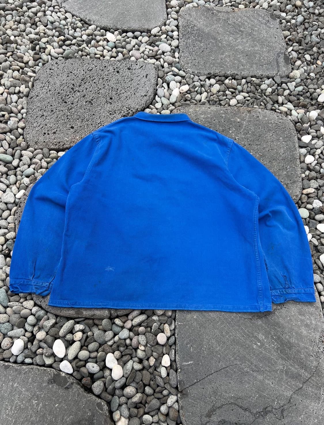OLD VINTAGE WASHING BLUE FRENCH 프렌치워크자켓 상품이미지2