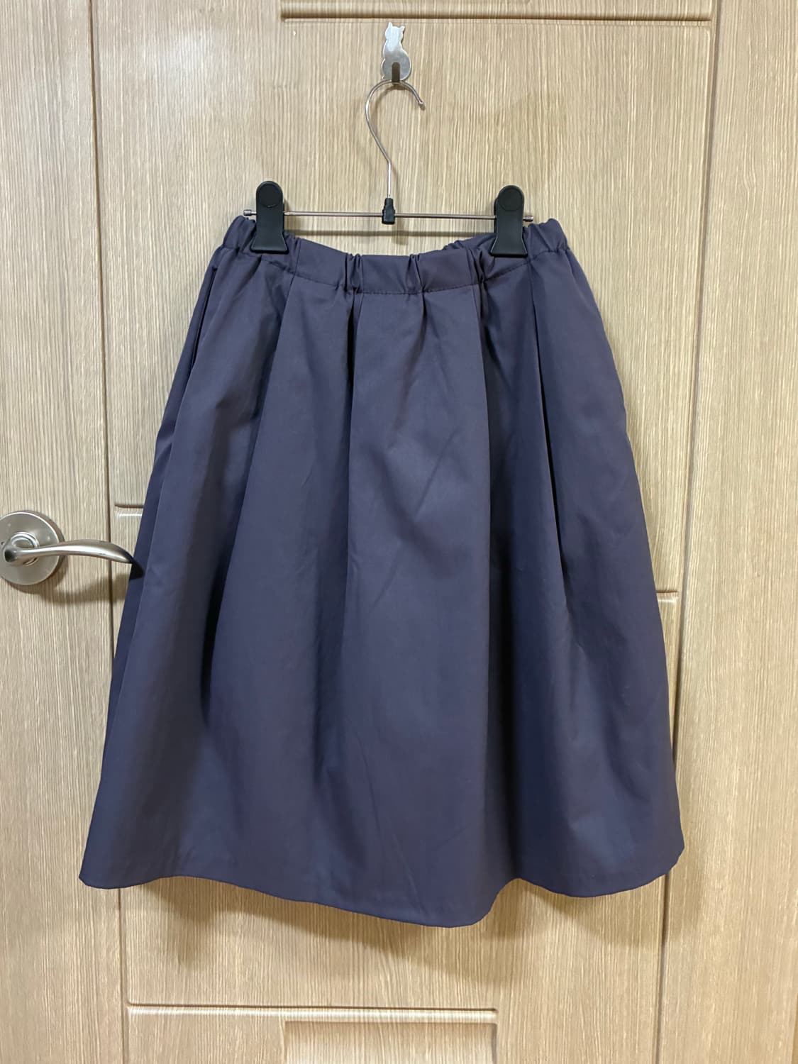 퍼플 밴딩 미디 스커트  상품이미지3