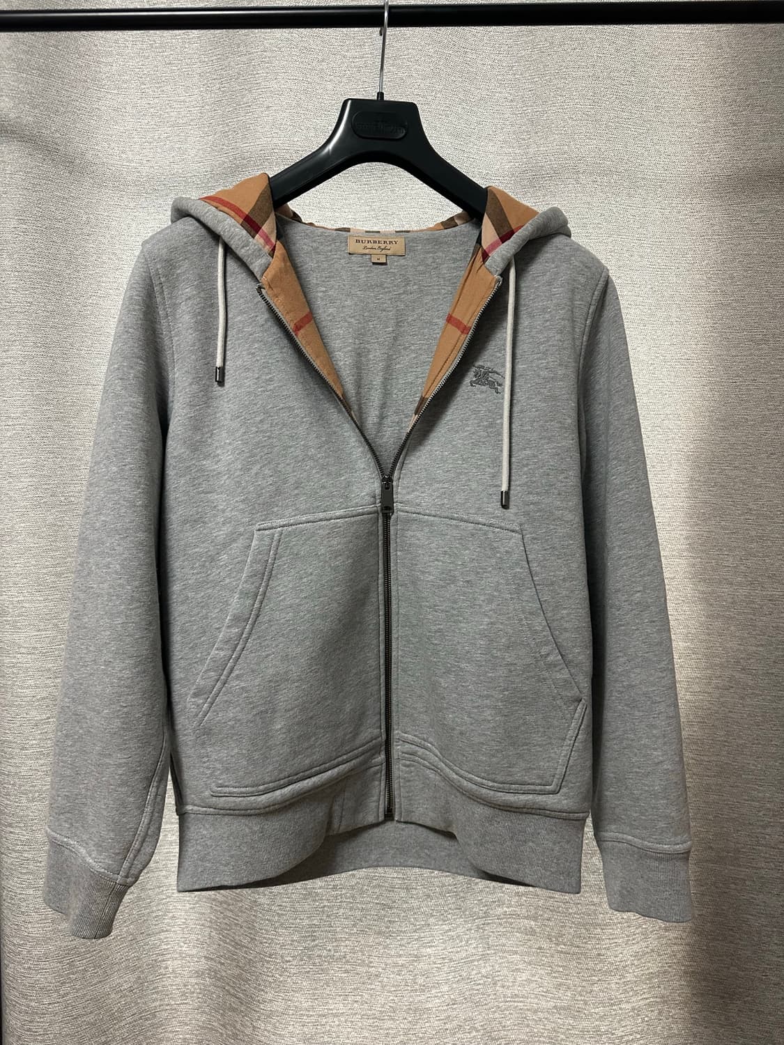 버버리 체크 후드집업 (M) 상품이미지1