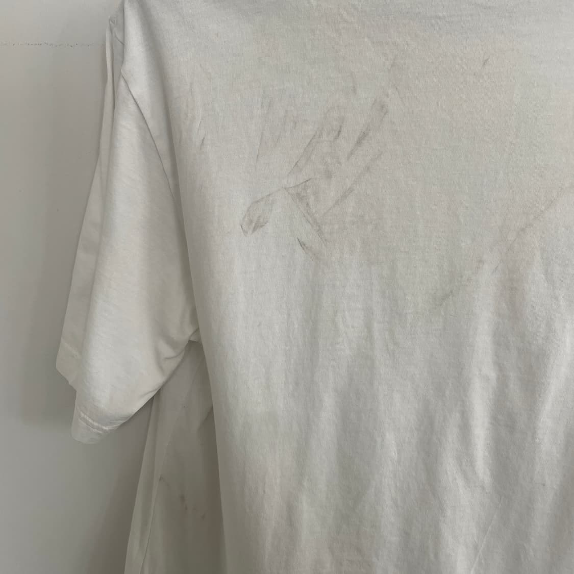 코스 S,95-100 화이트 라운드넥 반팔 티셔츠 상품이미지8