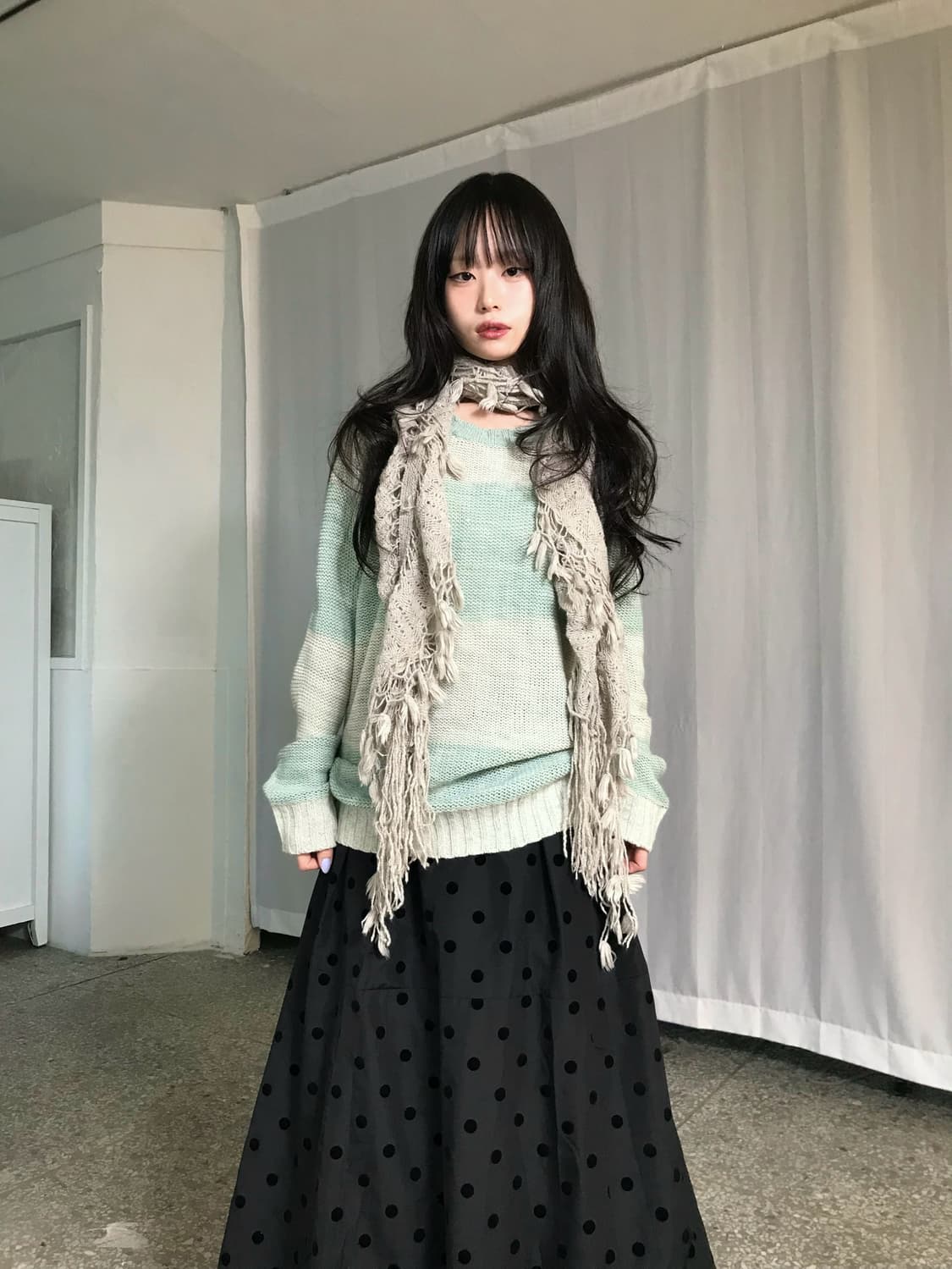 민트 아이스크림 니트 상품이미지3