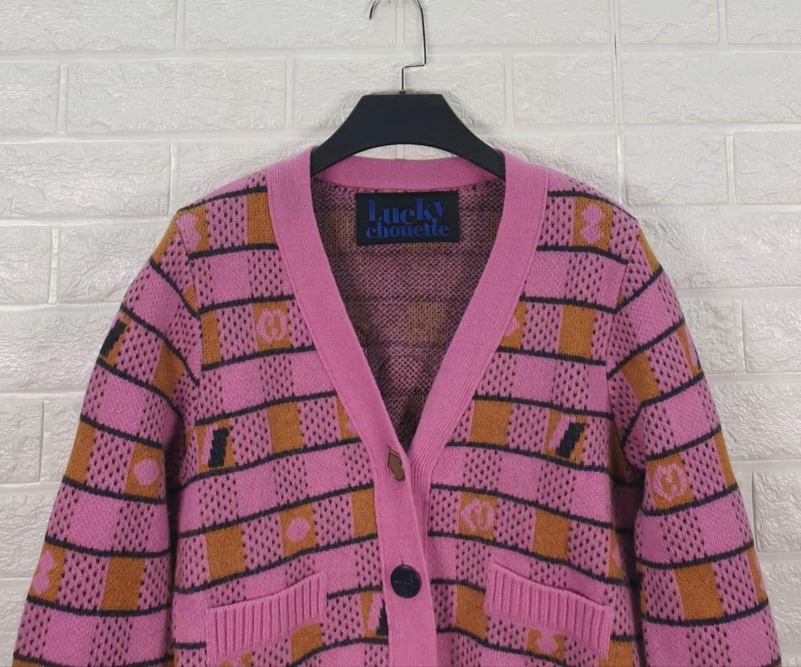 [F]럭키슈에뜨 크롭 니트 가디건 상품이미지3