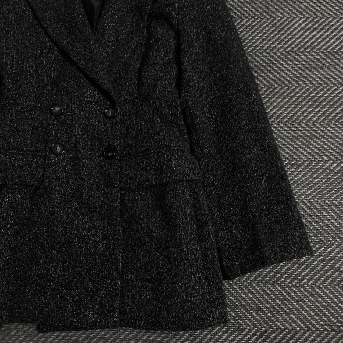 빈티지 우먼스 울 더플 하프 코트y 3557 상품이미지4