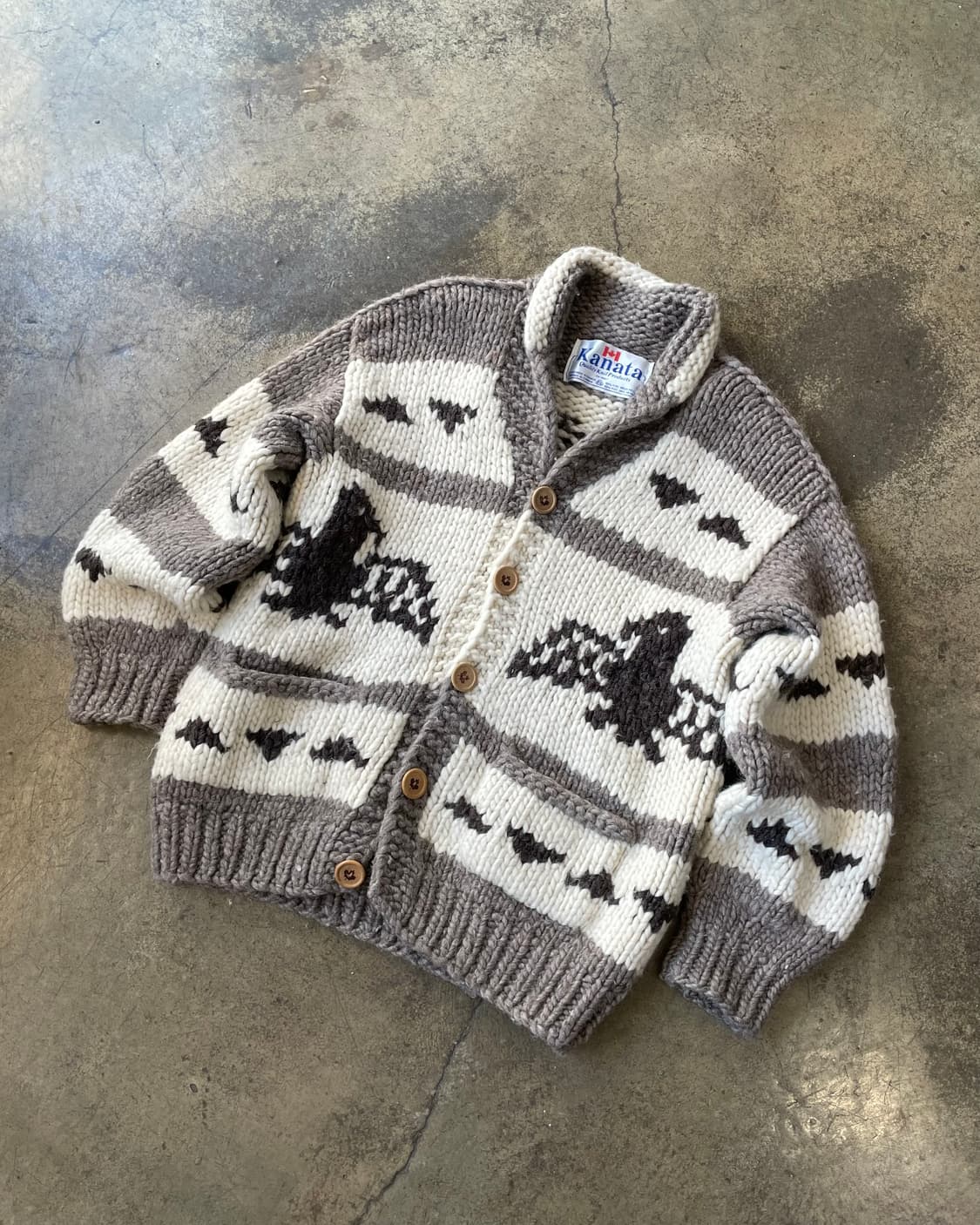 90s KANATA Thunderbird Cowichan 카나타 코위찬 상품이미지1