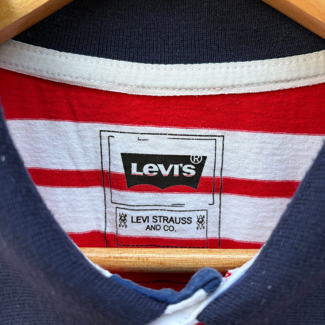 Levi’s 리바이스 스트라이프 반팔 카라티 상품이미지3