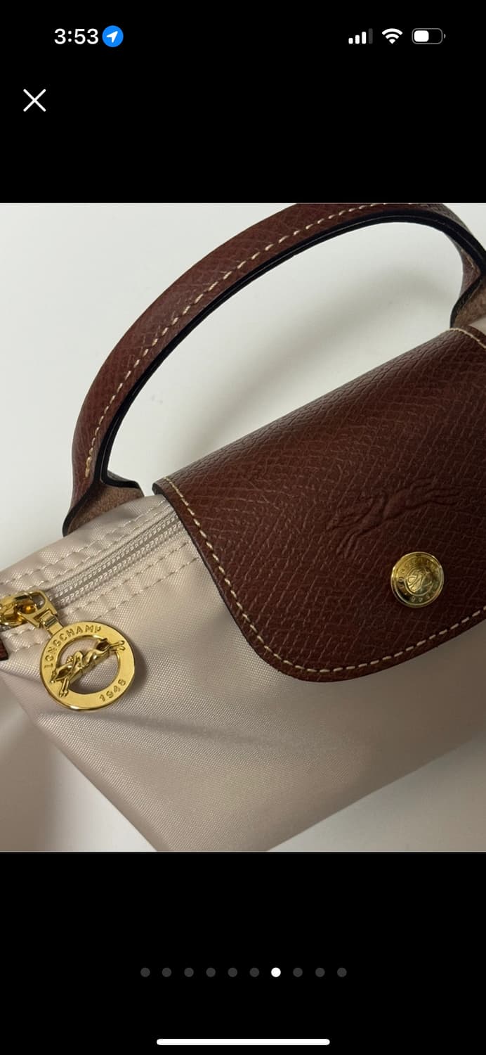 (실착용X) 롱샴 르 플리아쥬 오리지널 핸들 파우치 미니 상품이미지5