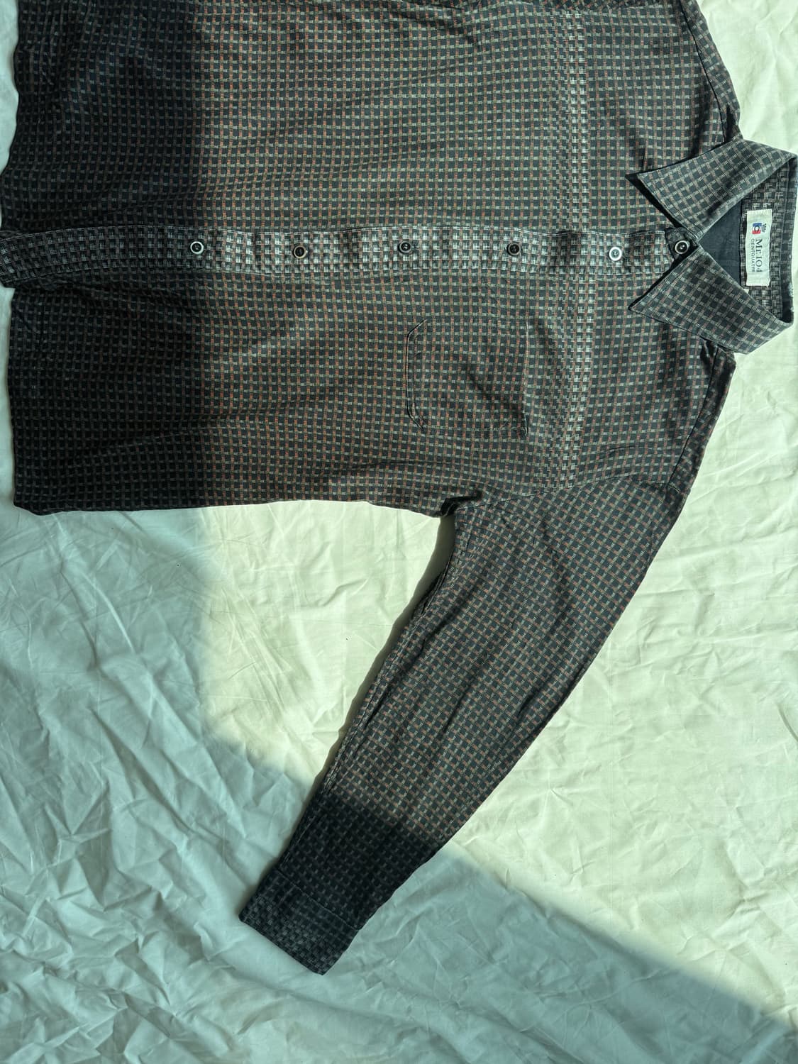 블랙 패턴 셔츠 상품이미지3