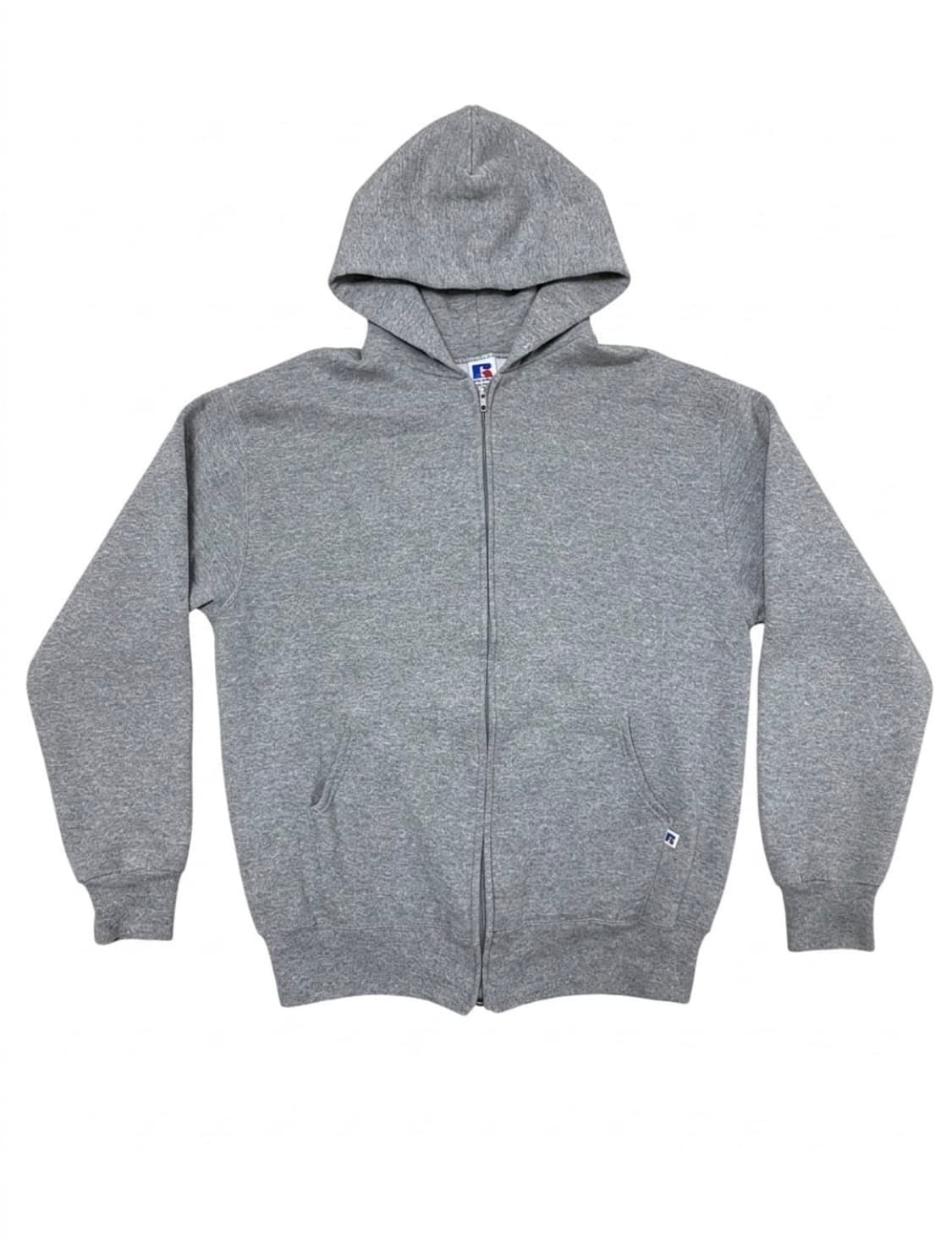 90s USA 러셀 후드집업 그레이 L 상품이미지2