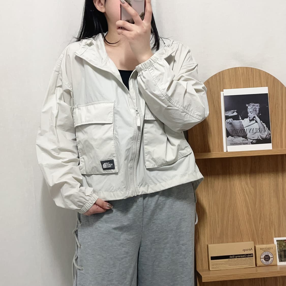 [정품] 노스페이스 연그레이 포켓 병아리 얇 바막 [ M ] 상품이미지3